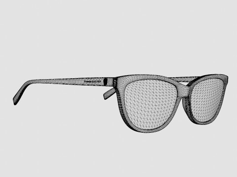 Alexander McQueen - AM0161O 003 Glasses Modelo 3D