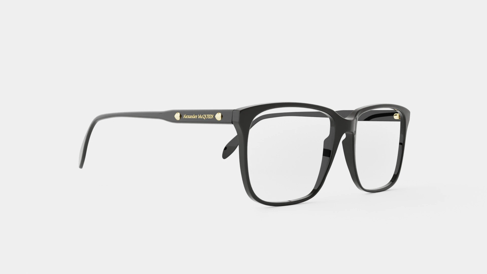 Alexander McQueen - AM0191O 001 Glasses 3D Model .c4d .max .obj .3ds .fbx .stl .blend 