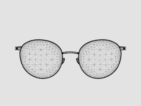 Alexander McQueen - AM0232O 002 5219 Glasses 3D Model