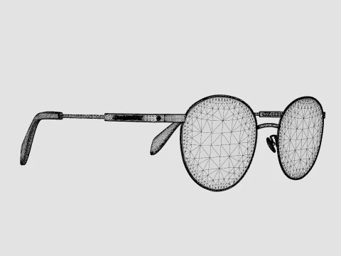 Alexander McQueen - AM0232O 002 5219 Glasses 3D Model