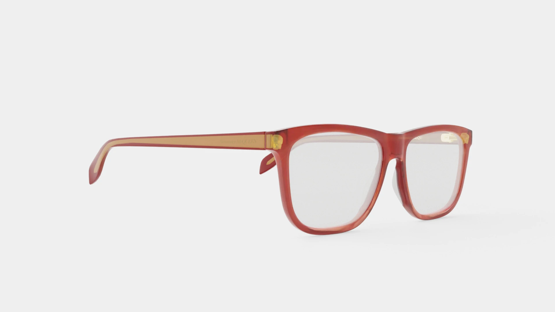 Alexander McQueen - AM0248O 004 Glasses 3D Model .c4d .max .obj .3ds .fbx .stl .blend 