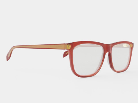 Alexander McQueen - AM0248O 004 Glasses Model 3D