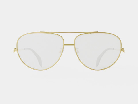 Alexander McQueen - AM0260O 003 Glasses Modèle 3D