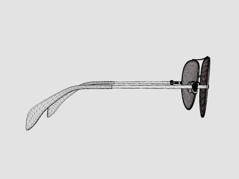 Alexander McQueen - AM0260O 003 Glasses Modèle 3D