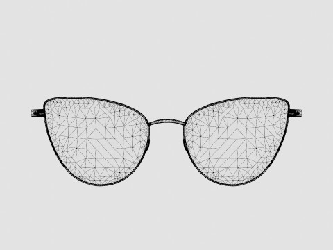 Alexander McQueen - AM0268O 003 Glasses Modèle 3D