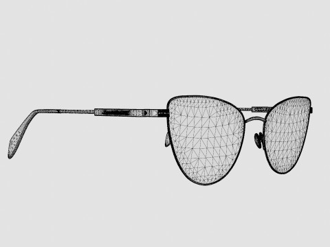 Alexander McQueen - AM0268O 003 Glasses Modèle 3D