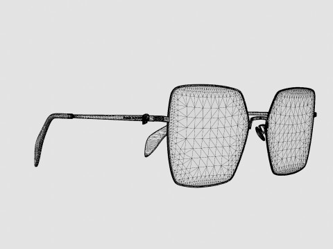 Alexander McQueen - AM0276O 002 Glasses 3D 모델