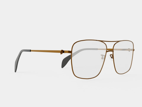 Alexander McQueen - AM0277O 002 5814 Glasses 3Dモデル