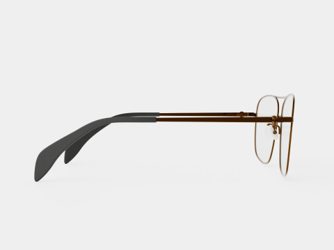 Alexander McQueen - AM0277O 002 5814 Glasses Modèle 3D