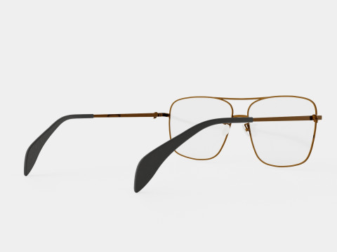 Alexander McQueen - AM0277O 002 5814 Glasses Modèle 3D