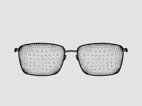 Alexander McQueen - AM0278O 001 Glasses 3Dモデル