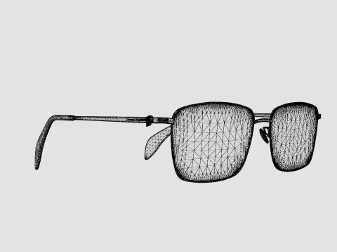 Alexander McQueen - AM0278O 001 Glasses 3Dモデル