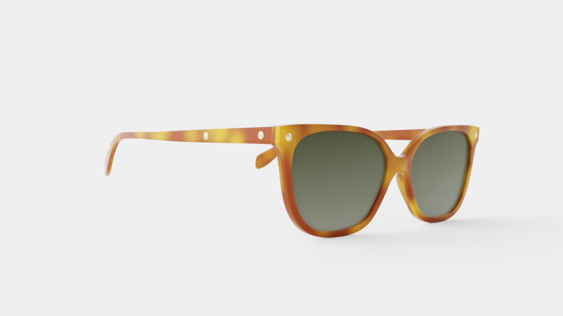 Alexander Mcqueen - AM0188S 003 Sunglasses Modèle 3D .c4d .max .obj .3ds .fbx .stl .blend
