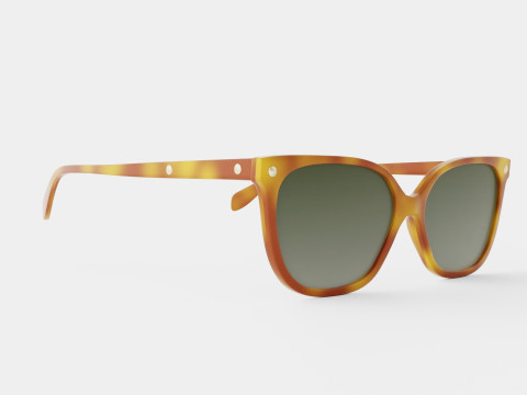 Alexander Mcqueen - AM0188S 003 Sunglasses 3Dモデル