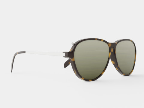 Alexander Mcqueen - AM0193S 004 Sunglasses 3D Model