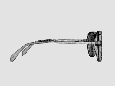 Alexander Mcqueen - AM0193S 004 Sunglasses 3D Model