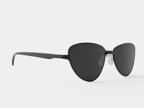 Balenciaga - BB0011S 001 Sunglasses 3D Model