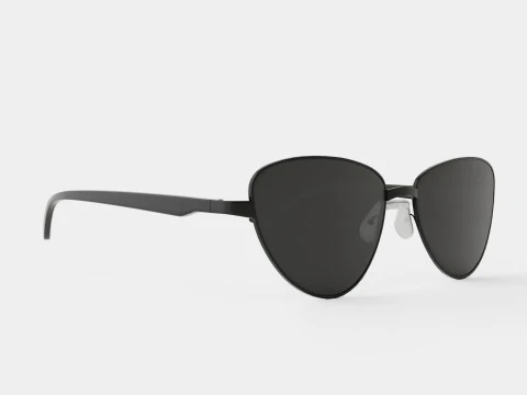 Balenciaga - Lunettes de soleil BB0011S 001 Modèle 3D