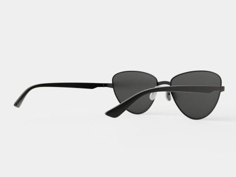 Balenciaga - BB0011S 001 Sunglasses Model 3D