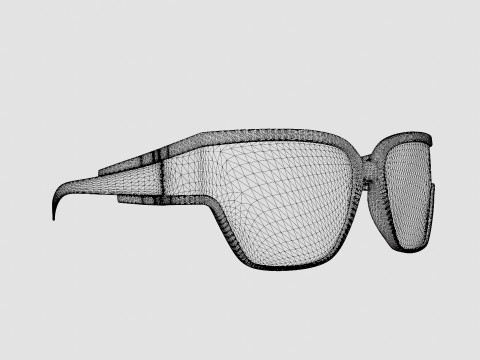 Balenciaga - BB0039S 001 Sunglasses 3D Модель
