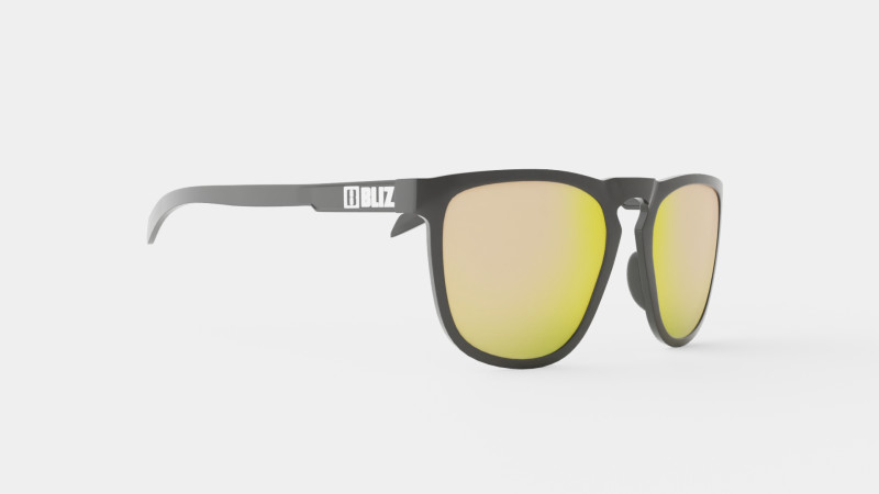 Bliz - Smoke w rose gold multi Ace Rubber Black Sport Glasses Modèle 3D .c4d .max .obj .3ds .fbx .stl .blend