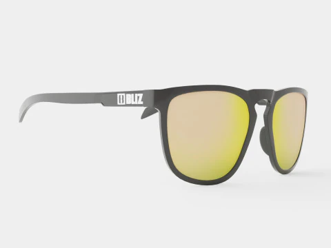 Bliz - Kacamata Olahraga Hitam Karet Ace multi rose gold Model 3D