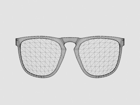 Bliz - Smoke w rose gold multi Ace Rubber Black Sport Glasses Modèle 3D