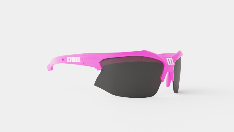 Bliz - Smoke w silver mirror Hybrid Small Pink Sport Glasses 3D 모델 .c4d .max .obj .3ds .fbx .stl .blend