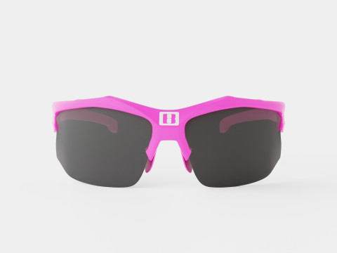 Bliz - Smoke w silver mirror Hybrid Small Pink Sport Glasses 3D 모델