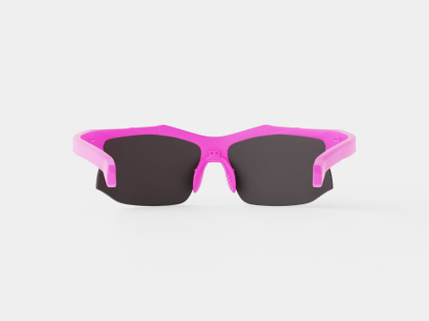 Bliz - Smoke w silver mirror Hybrid Small Pink Sport Glasses 3D 모델