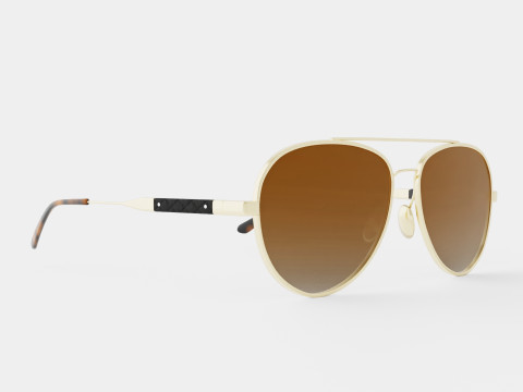 Bottega Veneta - BV0042S 001 Sunglasses 3D Model