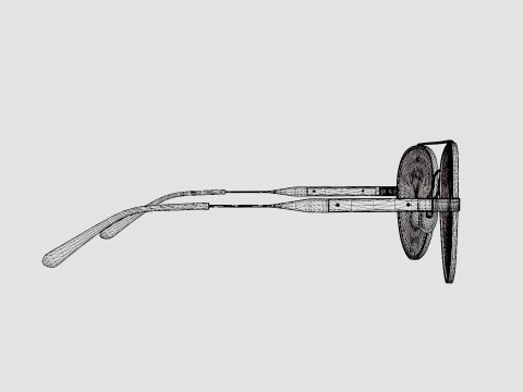 Bottega Veneta - BV0042S 001 Sunglasses 3D Modell
