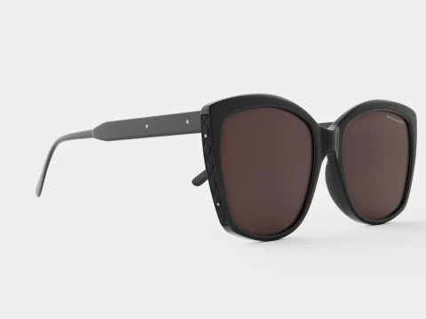 Bottega Veneta - Kacamata Hitam BV0182S 001 Model 3D