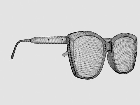 Bottega Veneta - BV0182S 004 Sunglasses 3D-Modell
