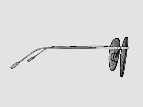 Bottega Veneta - BV0214O 003 Glasses 3Dモデル