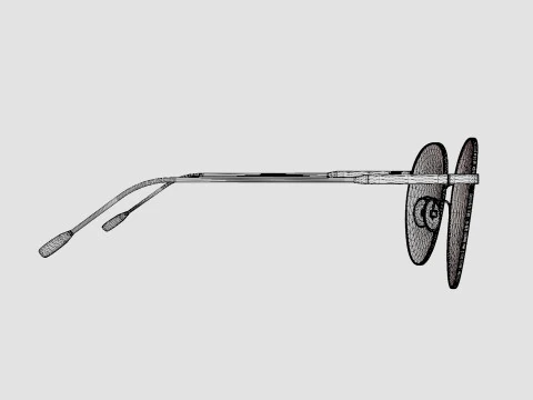 Bottega Veneta - BV0214O 003 Glasses 3D Model