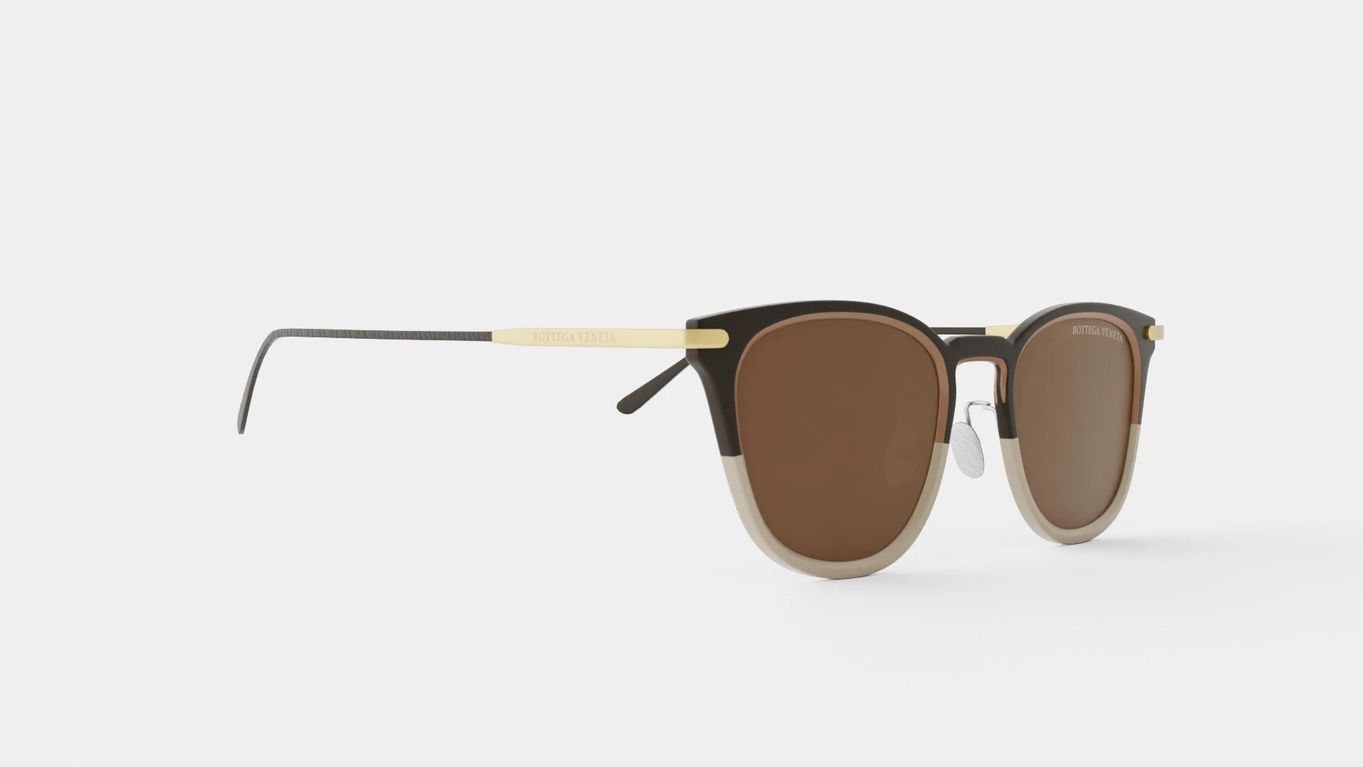 Bottega Veneta - BV0244S 002 Sunglasses 3D Model .c4d .max .obj .3ds .fbx .stl .blend