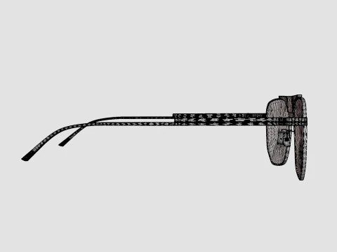 Bottega Veneta - BV1036S 004 Sunglasses 3D Model