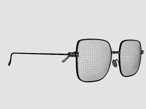 Bottega Veneta - BV1049O 001 Glasses 3D 模型