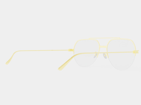 Bottega Veneta - BV1050O 001 Glasses Modelo 3D