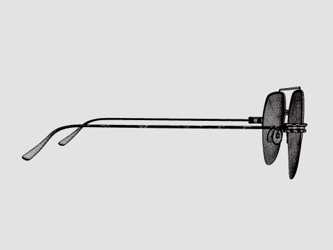 Bottega Veneta - BV1050O 001 Glasses Modelo 3D