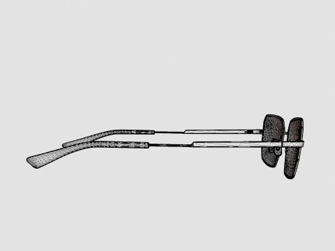 Bottega Veneta - BV1073O 003 Glasses Modèle 3D