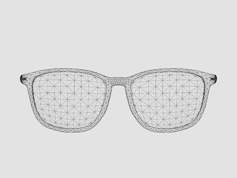 David Beckham DB1017 EX4 Glasses 3D Model