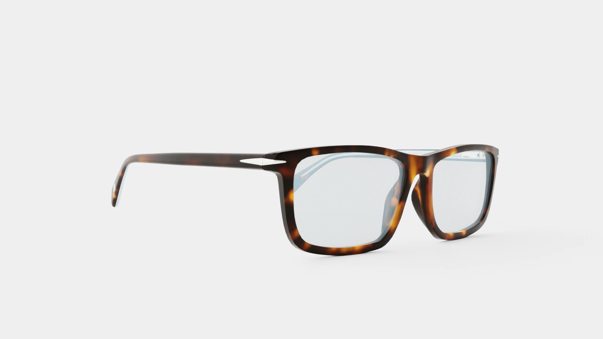 David Beckham - DB1019 WR9 Glasses 3D Model .c4d .max .obj .3ds .fbx .stl .blend 