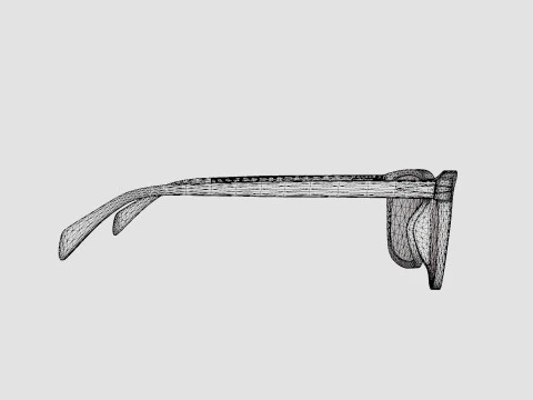 David Beckham - DB1019 WR9 Glasses 3D Model