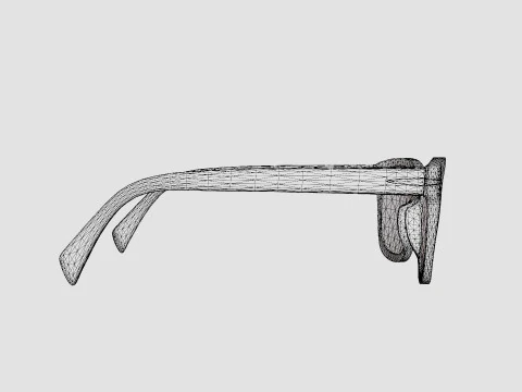 David Beckham - DB7011 0UC Glasses 3D Model