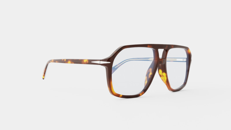 David Beckham - DB7018 086 Glasses 3D Model .c4d .max .obj .3ds .fbx .stl .blend