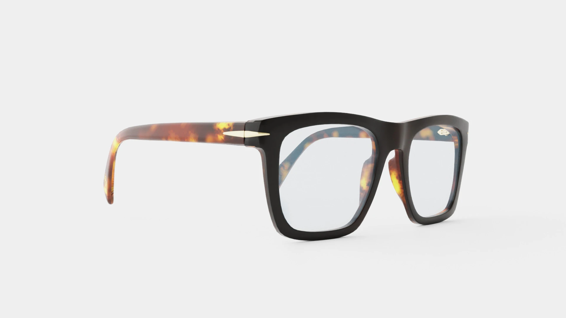 David Beckham - DB7020 WR7 Glasses 3D Model .c4d .max .obj .3ds .fbx .stl .blend 