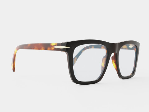 David Beckham - DB7020 WR7 Glasses 3D-Modell