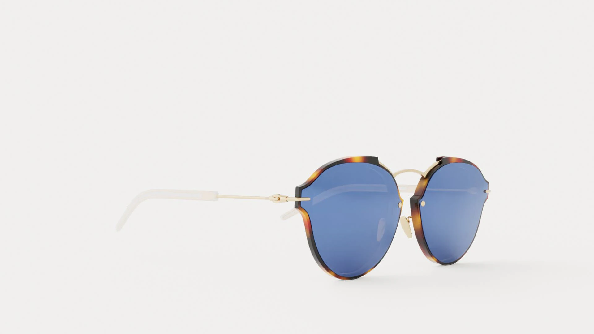 Dior - Eclat UGM 6013 Sunglasses 3D Model .c4d .max .obj .3ds .fbx .stl .blend